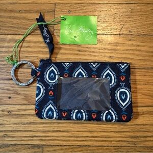 Vera Bradley Navy and White Patterned ID Holder